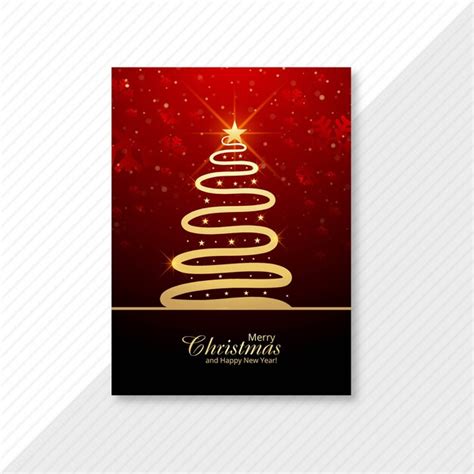 Free Vector Holiday Christmas And New Year Greetings Card