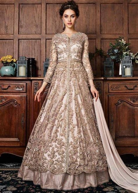 Rose Gold Wedding Dress Indian Wedding Dresses Asain Wedding Outfit