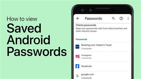 How To View Saved Passwords On Android Phones Howtosolveit Youtube