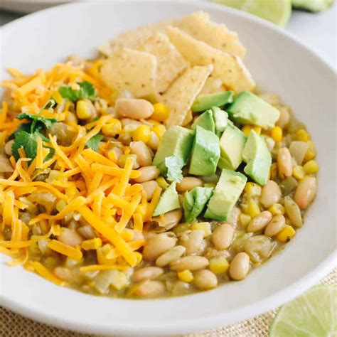 Easy White Bean Chili Vegetarian The Healthy Maven