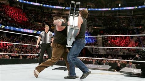 Dean Ambrose Vs Bray Wyatt Tables Ladders Chairs Match Photos