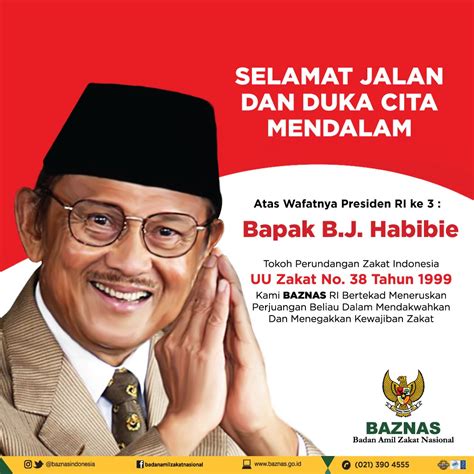 BJ Habibie Dan Gerakan Zakat BAZNAS