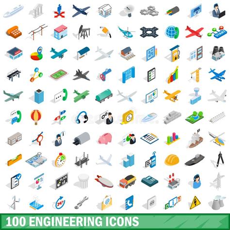 Engineering Icons Set Stock Vector Illustration Of Equipment 39850969