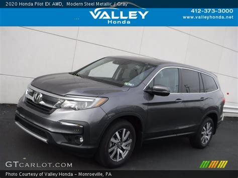 Modern Steel Metallic Honda Pilot Ex Awd Gray Interior