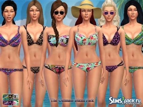 Скачать сет купальников Ultimate Bikini от Cleotopia для Симс 4