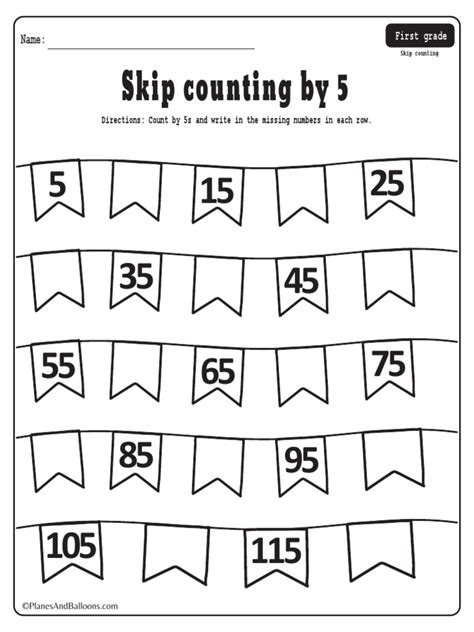 Skip Counting By 5 Worksheets 15 Worksheets Library