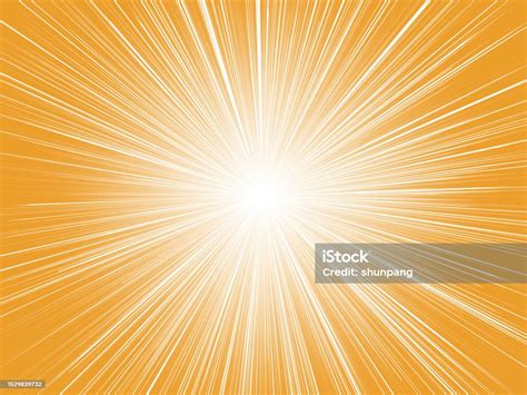 Concentrated Line Background Of Vividly Emitting Sun Rays Image Shine