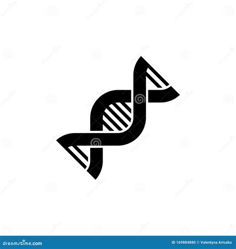 Dna Chromosome Genetic Flat Vector Icon Stock Illustration Illustration Of Icon Graphics