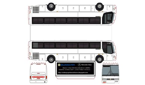 Onibus Papel Modelismo Busscar El Buss 340 MB 0 400 RSE Pedido