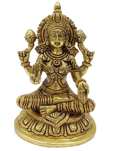 Buy Vinayakmoorti Brass Maha Lakshmi Statue Laxmi Devi Idol Murti For