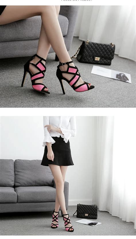 Sexy Sandals Hollow Out Buckle Strap High Heels Bridesmaid Bridal