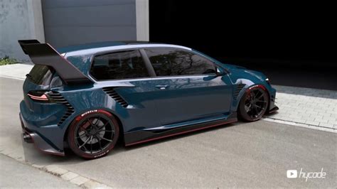 VW Golf 7 GTI Hardcore Widebody Is Hycade S Rendering Masterpiece