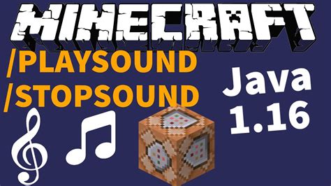 🎵 Jouer Des Sons Grâce Aux Commandes Playsound Et Stopsound Tutoriel Command Block Minecraft