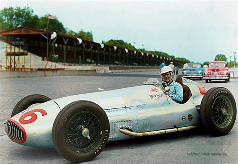 1947 Indianapolis 500 46 Duke Nalon Awaria Tłoka Mercedes W154