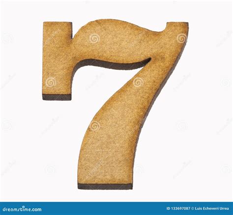 Numbers In Wood Number 7 Stock Image Image Of Numerical 133697087