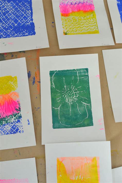 Teach Kids The Fine Art Of Printmaking Using Simple Styrofoam A Dull