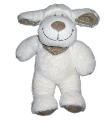 Peluche Doudou Mouton Agneau Blanc Tex Baby Cm Chez Vous D S Demain