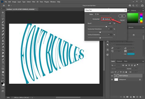 How To Warp Text In Adobe Photoshop Design Bundles