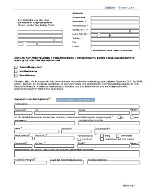 Ausf Llbar Online Bad Homburg Online Formular Absender Firmenname Zur