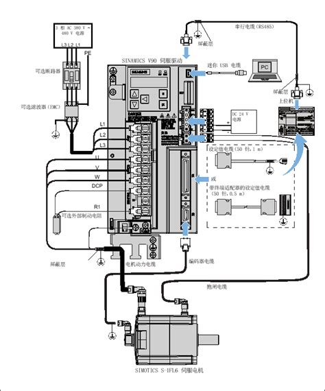 V90伺服接线图 千图网