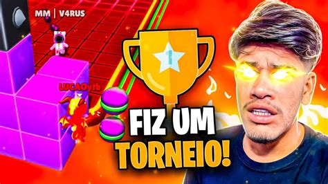 FIZ UM TORNEIO DE BLOCKDASH LENDÁRIO NO STUMBLE GUYS ganhei várias