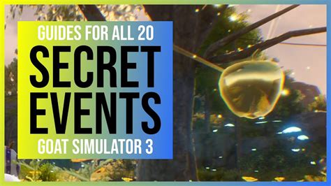 Goat Simulator All Secret Events Locations Solutions For All