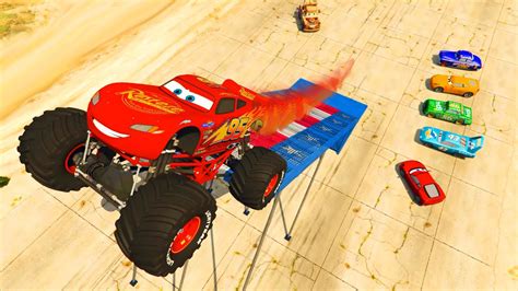 Mcqueen Monster Truck And Friends Cars Cruz Ramirez The King Chick