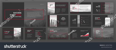 Modern Powerpoint Presentation Templates Set Use Stock Vector Royalty