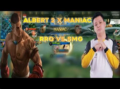 ALBERT 2 X MANIAC DI M3 PAQUITO ALBERT GAK NGOTAK RRQ VS SMG MATCH 1 M3