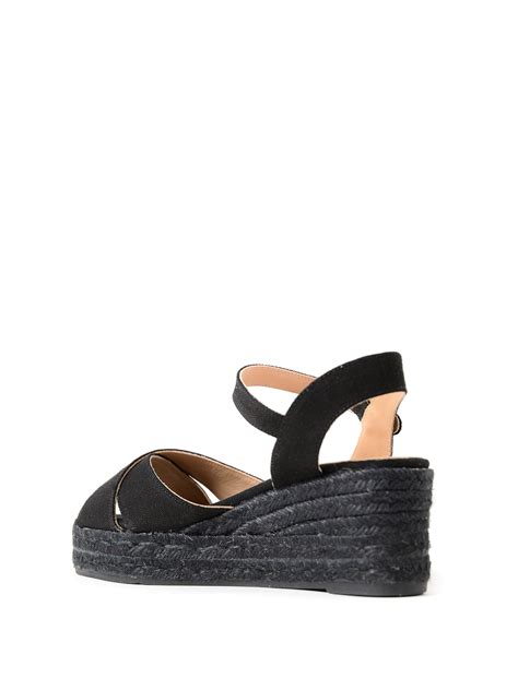 Castaner Black Wedge Espadrilles Hot Sale