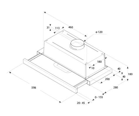 Ariston Built In Telescopic Chimney Hood Hah Flbx