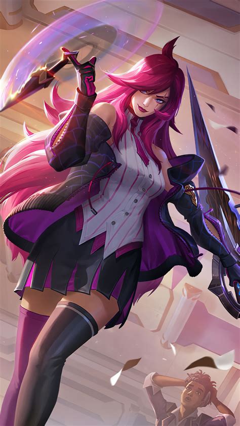 Katarina Battle Academia Lol League Of Legends Video Game Hd Phone