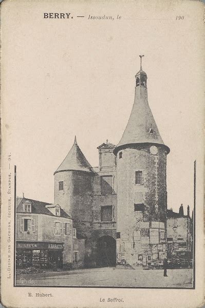 Issoudun Le Beffroi Carte Postale Ancienne Et Vue D Hier Et