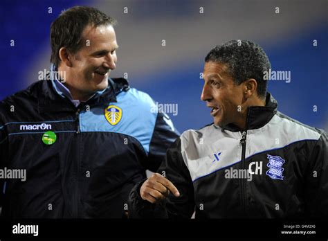 Left to right leeds united manager simon grayson hi-res stock ...