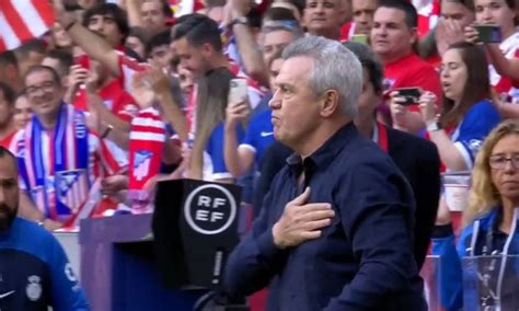 Javier Aguirre fue ovacionado en el Aniversario 120 del Atlético de Madrid