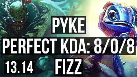 PYKE Vs FIZZ MID 8 0 8 1500 Games 1 2M Mastery Legendary KR