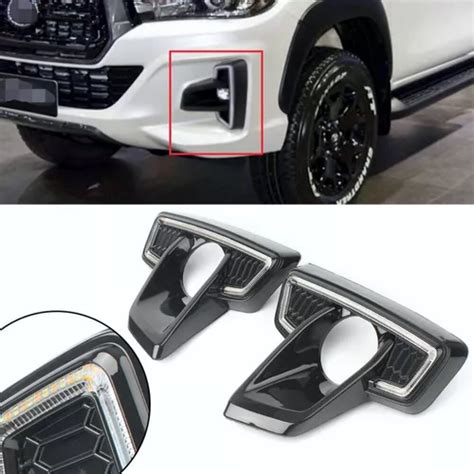 Biseles Faro De Niebla Drl Toyota Hilux Revo 2018 2019 2020 En Venta En