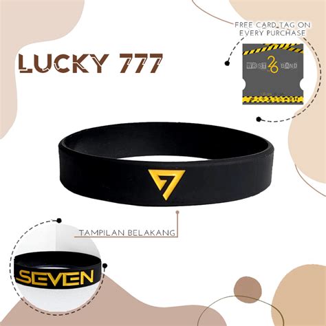 Lucky Men S Rubber Wristband Gelang Getah Tangan Lelaki