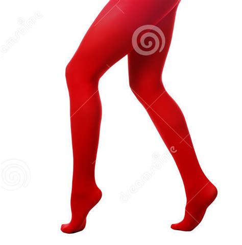 Women`s Legs And Feet In Tights Legs And Feet In Red Tights 25