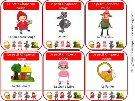 Jeu de 7 familles sur les contes La maîtresse au petit pois Le