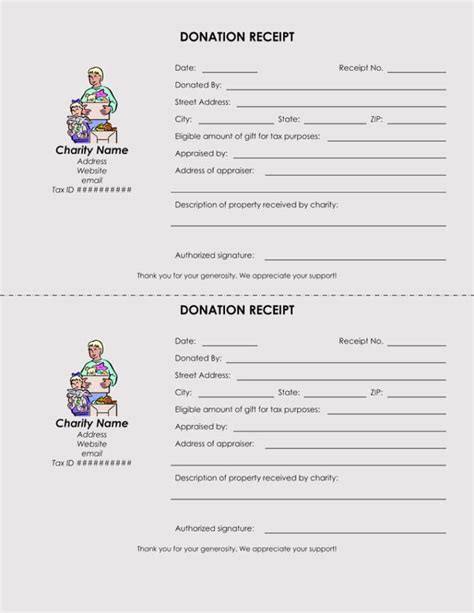 46 Free Donation Receipt Templates (501c3, Non-Profit)