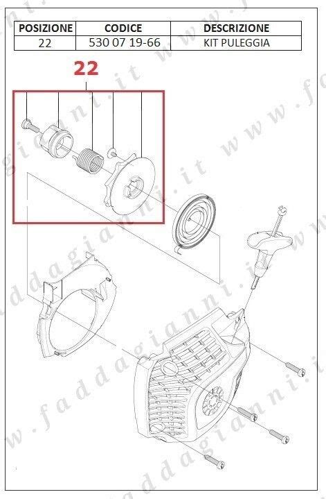 Ricambi Per Motosega CS 2234 E CS 2234S Jonsered 38 Cc 56 OFF