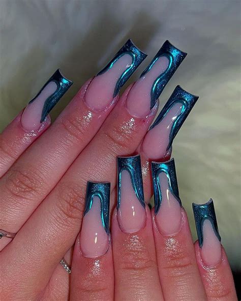 35 Trendy Y2K Nail Art To Inspire You Colored Acrylic Nails Acrylic