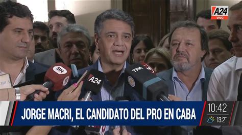 Jorge Macri El Candidato Del PRO En CABA YouTube