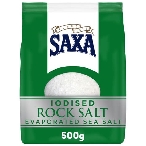 Saxa Iodised Rock Salt 500g