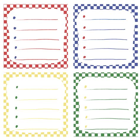 Memo Pad Png Image Hand Drawn Printable Memo Sticky Note Pad Gridiron Plaid For Journal Free