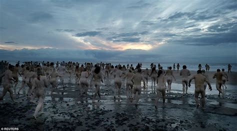 Naked Ambition Record People Strip Off For A Dip In The North Sea