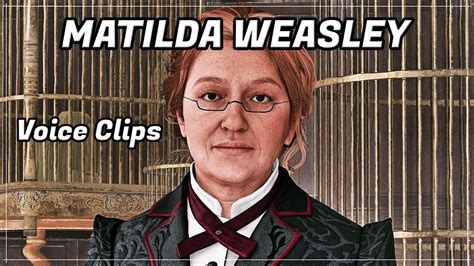 Hogwarts Legacy Professor Weasley Voice Clips Youtube