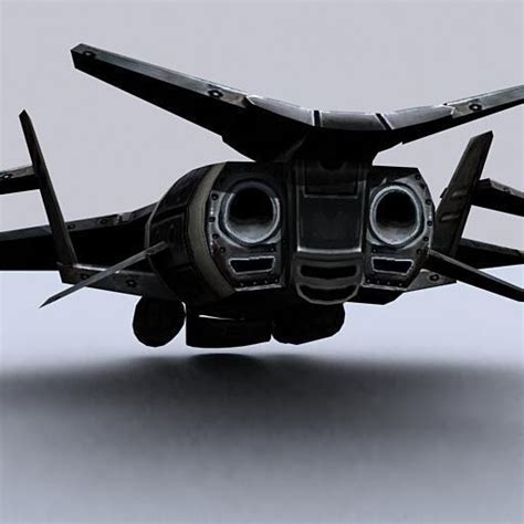 3D model 3DRT - Sci-Fi Gunship 3 VR / AR / low-poly | CGTrader