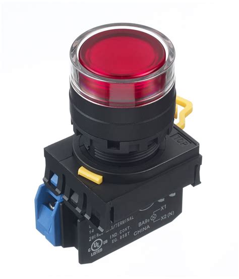 Yw1l Af2e10qm3r Idec Yw Series Illuminated Push Button Complete Unit